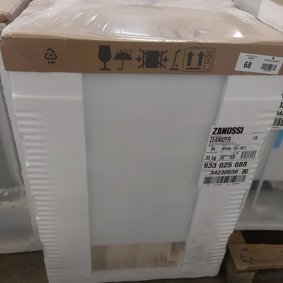 ZANUSSI ZEAN82FR BUILT-UNDER FRIDGE WITH ICE BOX, FIXED HINGE, WHITE