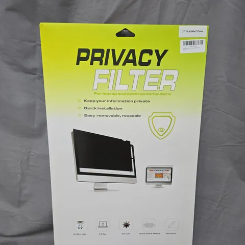 FLUFLYER 27" PRIVACY FILTER FOR PC SCREENS 