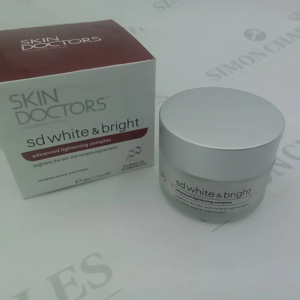BOXED SKIN DOCTORS SD WHITE & BRIGHT SKIN CREAM 50ML