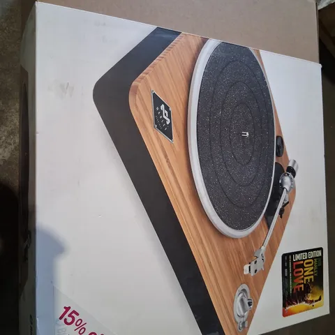 BOXED HOUSE OF MARLEY STIR IT UP WIRELESS TURNTABLE EM-JT002-SB