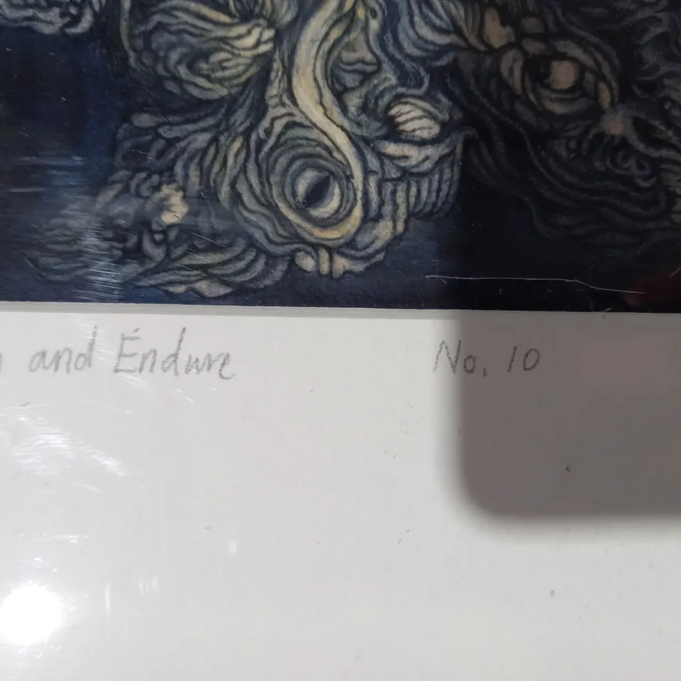 SIGNED AND FRAMED "BREATH AND ENDURE" NO.10 ART PRINT