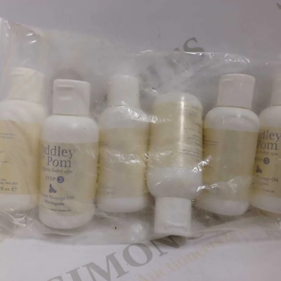 BOX OF APPRXO 6 TIDDLEY POM ORGANIC BABY SPA MASSAGE OIL - 6X50ML