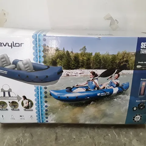 BOXED SEVYLOR TAHAA 2 PERSON INFLATABLE KAYAK KIT