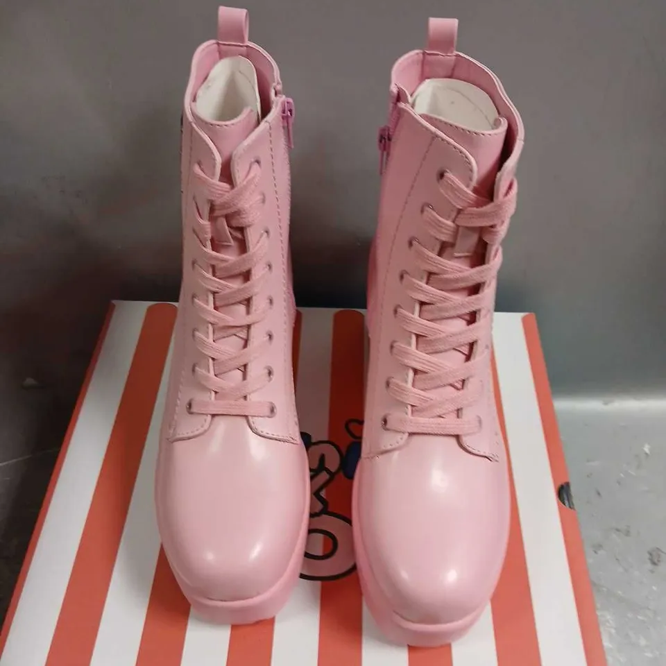 BOXED KOI X KETNIPZ ANKLE BOOTS SIZE 6