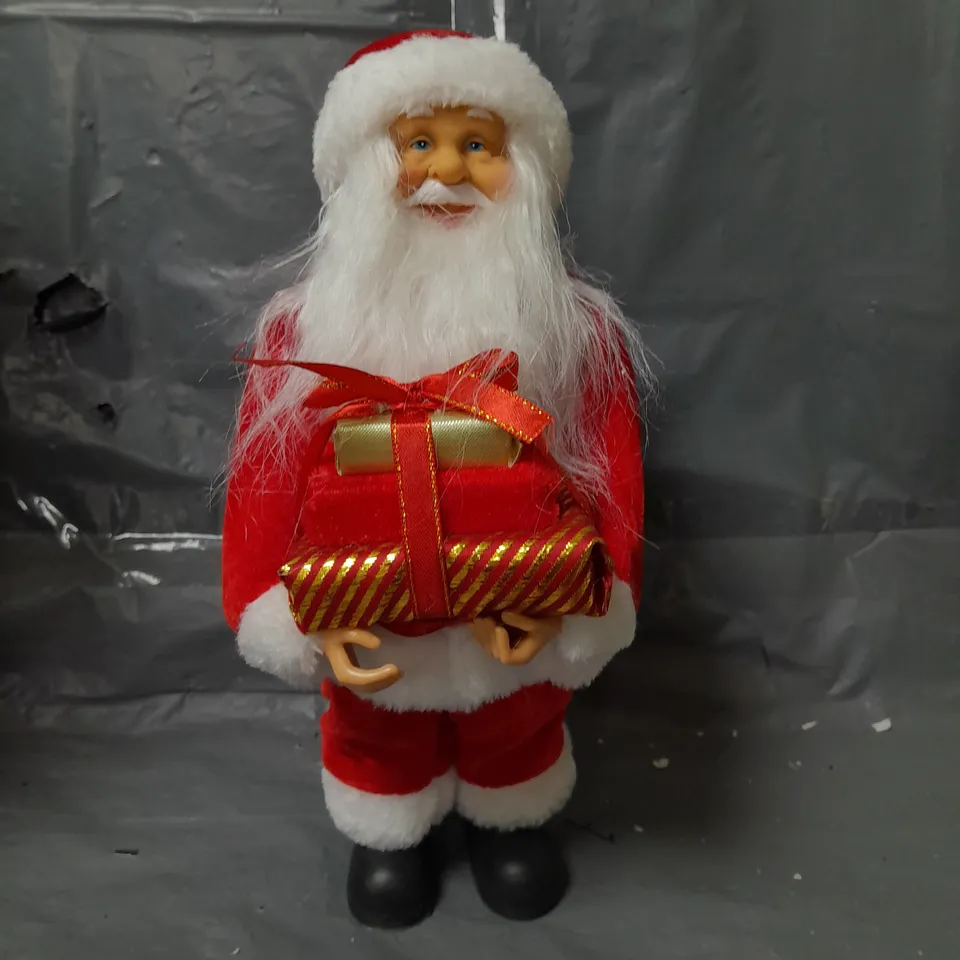 30 CM STANDING SANTA CHRISTMAS DECORATION