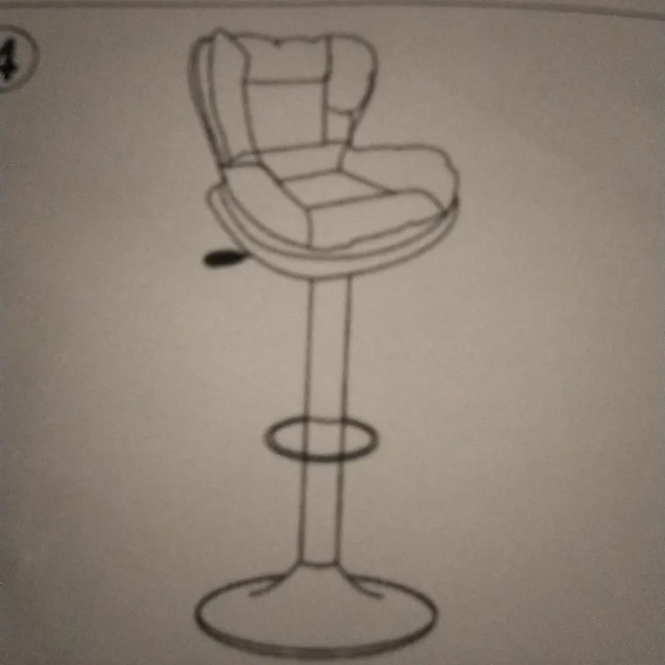 BOXED PAIR OF BLUE FAUX LEATHER UPHOLSTERED SIDE CHAIRS