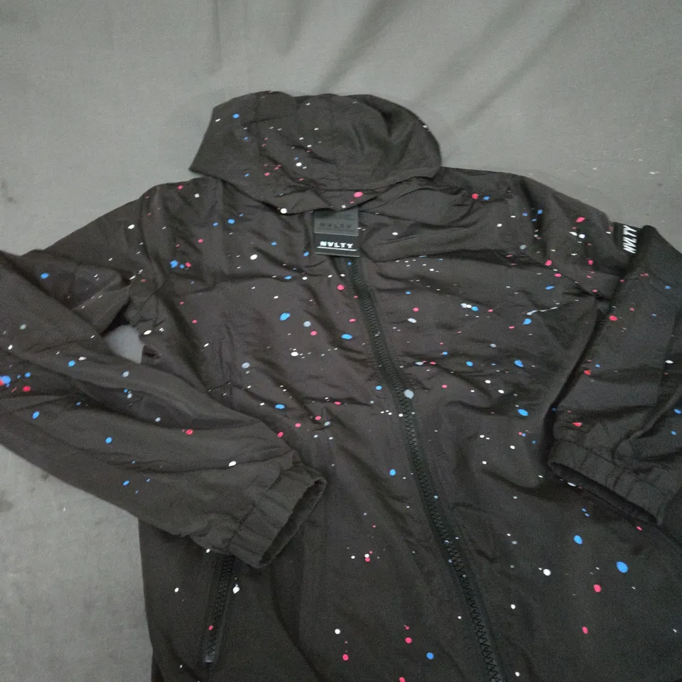 NVLTY FULL ZIP PAINT SPOT JACKET SIZE M