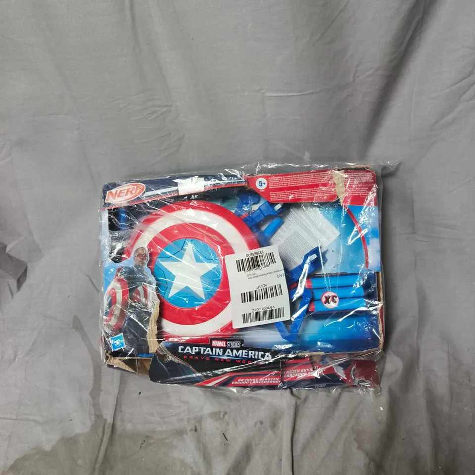 MARVEL STUDIOS CAPTAIN AMERICA BRAVE NEW WORLD NERF SKYSHOT BLASTER