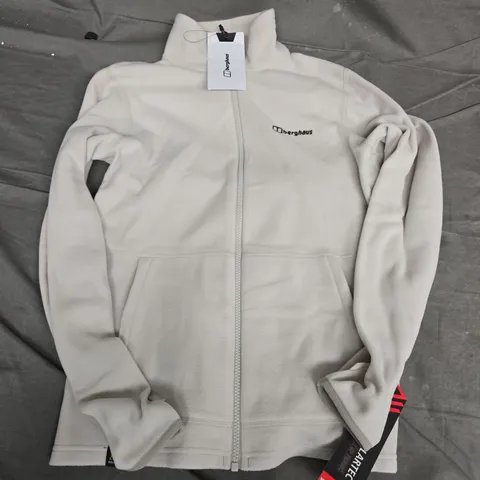 UK 10 BERGHAUS FLEECE ZIP JACKET – WHITE