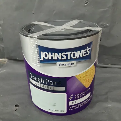 SEALED JOHNSTONE'S WASHABLE TOUGH MATT PAINT - 2.5L - NEW DUCK EGG 