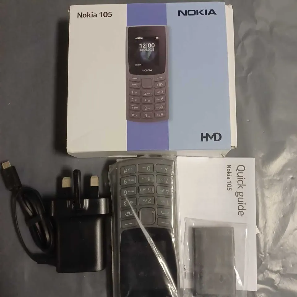 NOKIA 105 PHONE IN CHARCOAL - TA-1557 DS