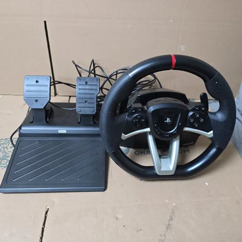 PLAYSTATION STEERING WHEEL WITH PEDALS (PS LOGO) β USB GAMING ACCESSORY
