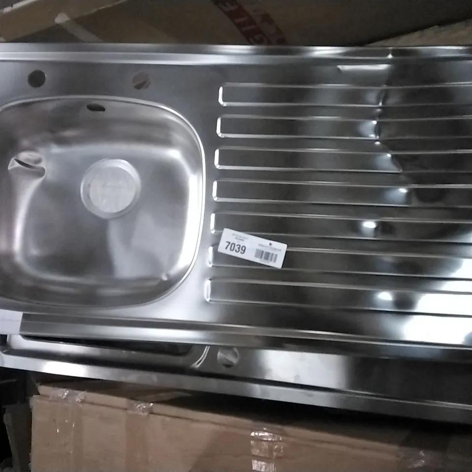1 BOWL STAINLESS STEEL KITCHEN SINK & DRAINER 