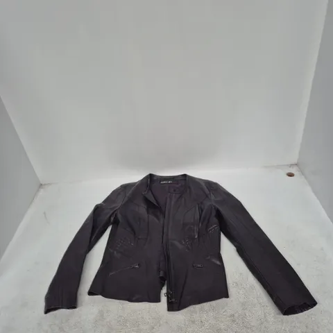 MARC CAIN LEATHER JACKET β BLACK, WOMENβS β SIZE N 4