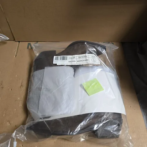 BROWN MICROFIBRE BOOTS UK 6 (EU 39) - UNBOXED