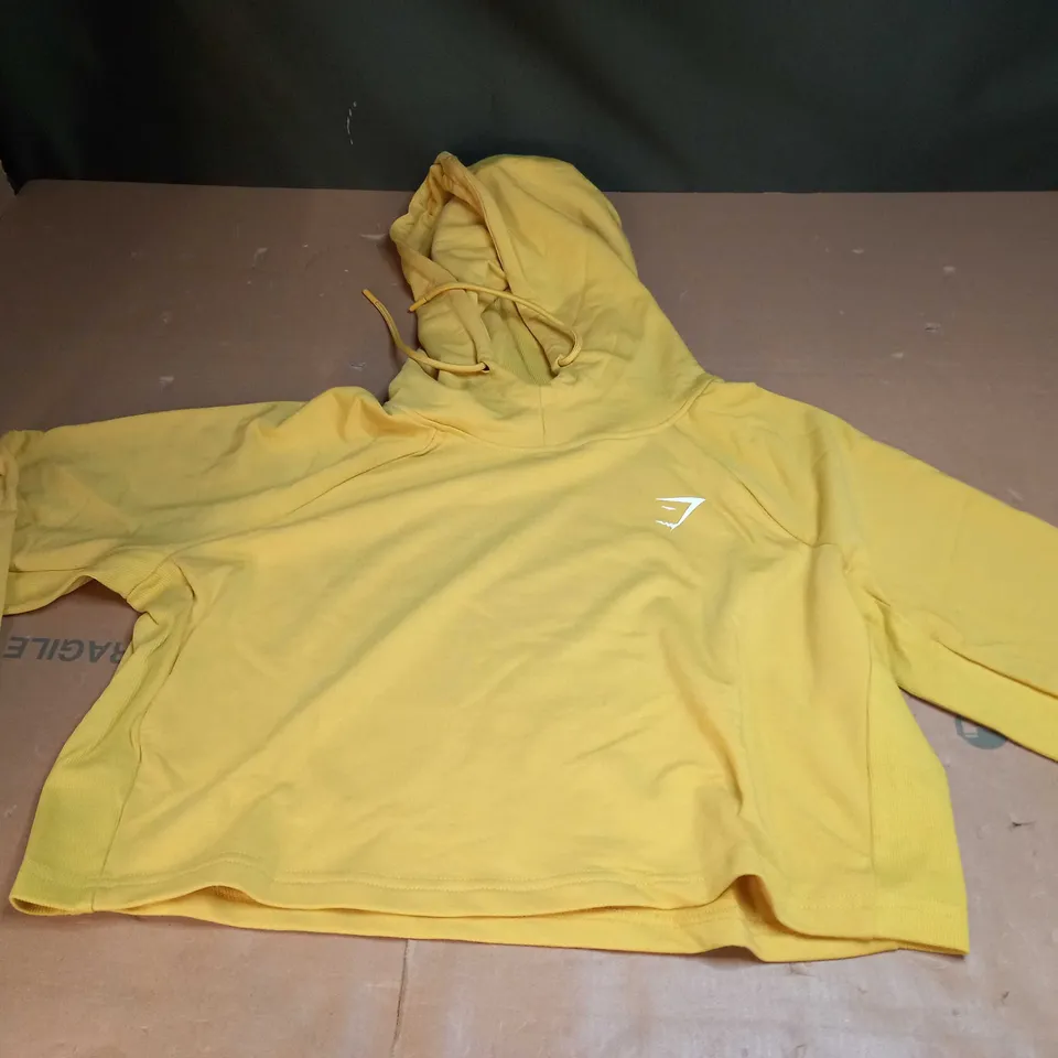 WOMENS CROPPED GYMSHARK HOODY SIZE L