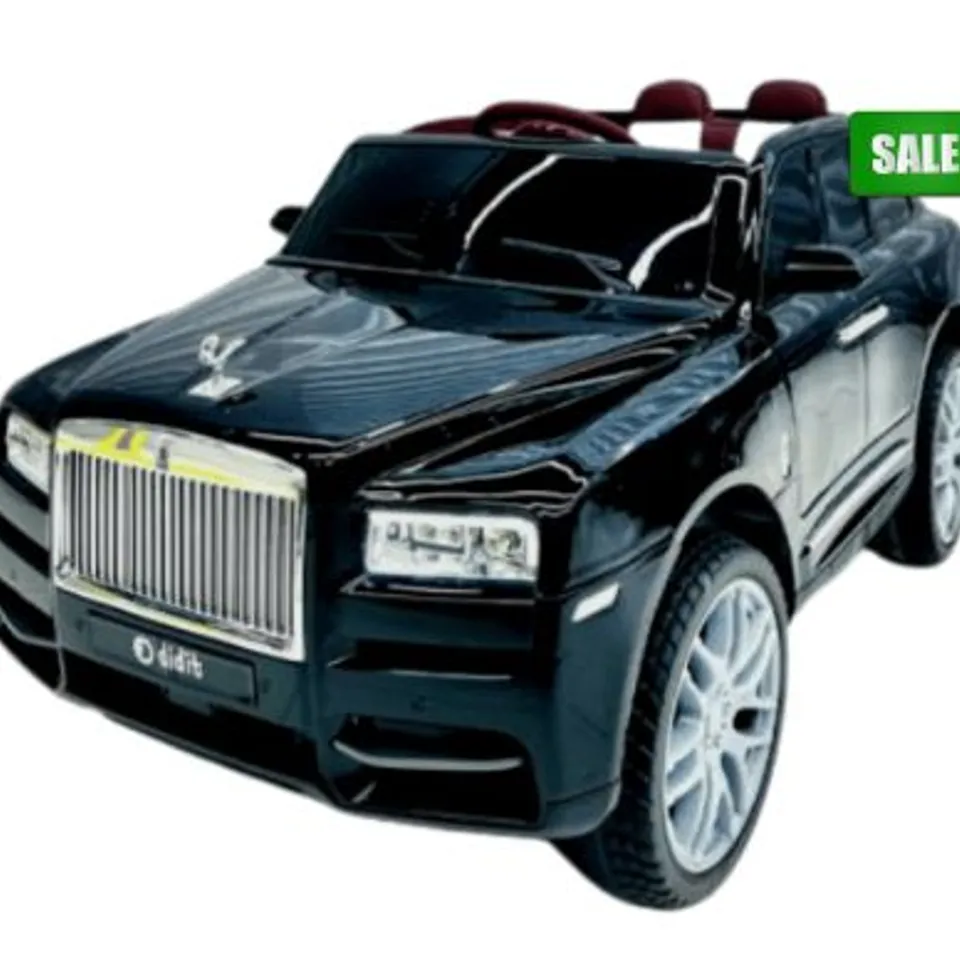 BRAND NEW BOXED ROLLS ROYCE STYLE 12V RIDE ON CAR 4WD BLACK 