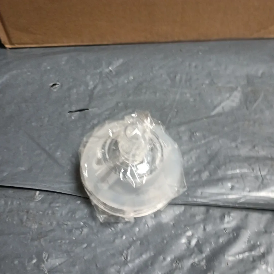 BOX OF APPROXIMATELY 22 BABY BOTTLE TOPS 