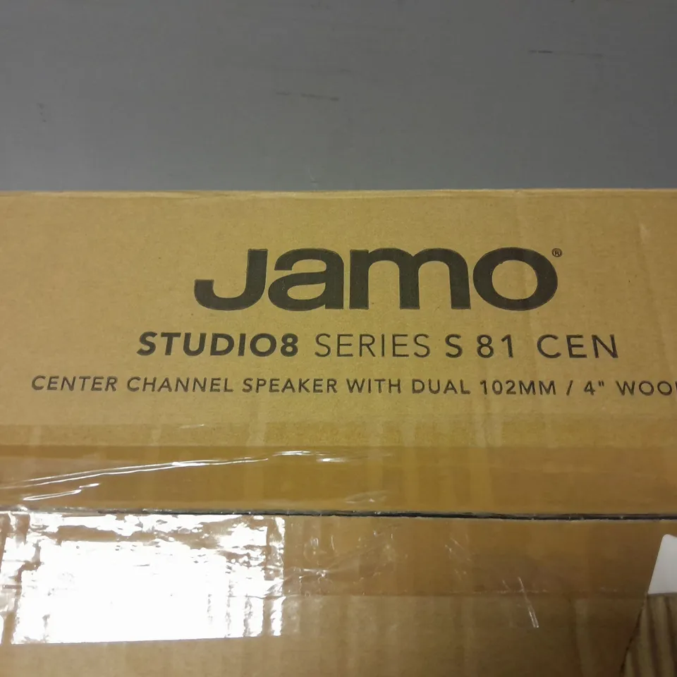 JAMO STUDIO8 SERIES 8 S 81 CEN BLACK CENTRAL CHANEL SPEAKER - BOXED 