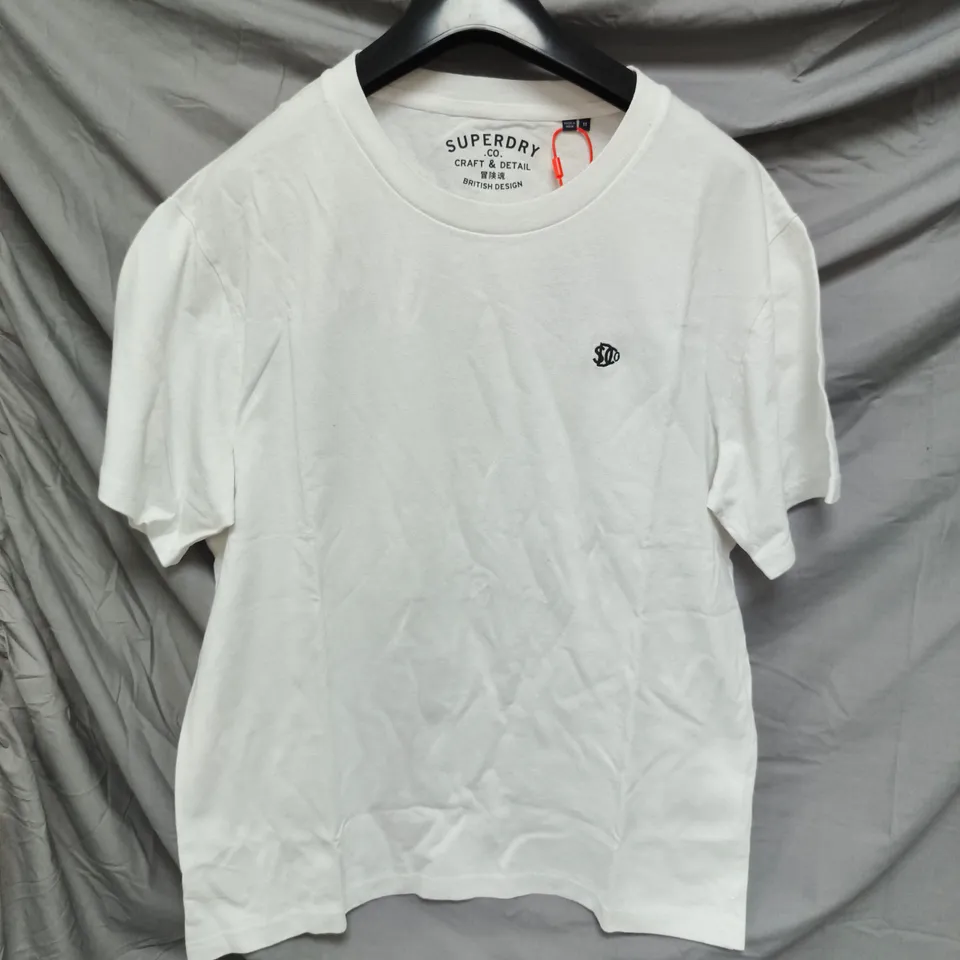 SUPERDRY ESSENTIALS RELAXED TEE – WHITE – UK M