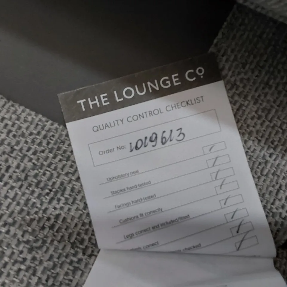 QUALITY BRITISH DESIGNER LOUNGE Co. LARGE RECTANGULAR FOOTSTOOL GREY FABRIC 