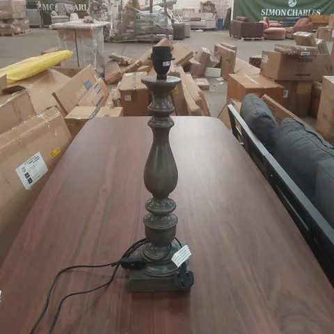 DESIGNER WOODEN TABLE LAMP WITHOUT SHADE