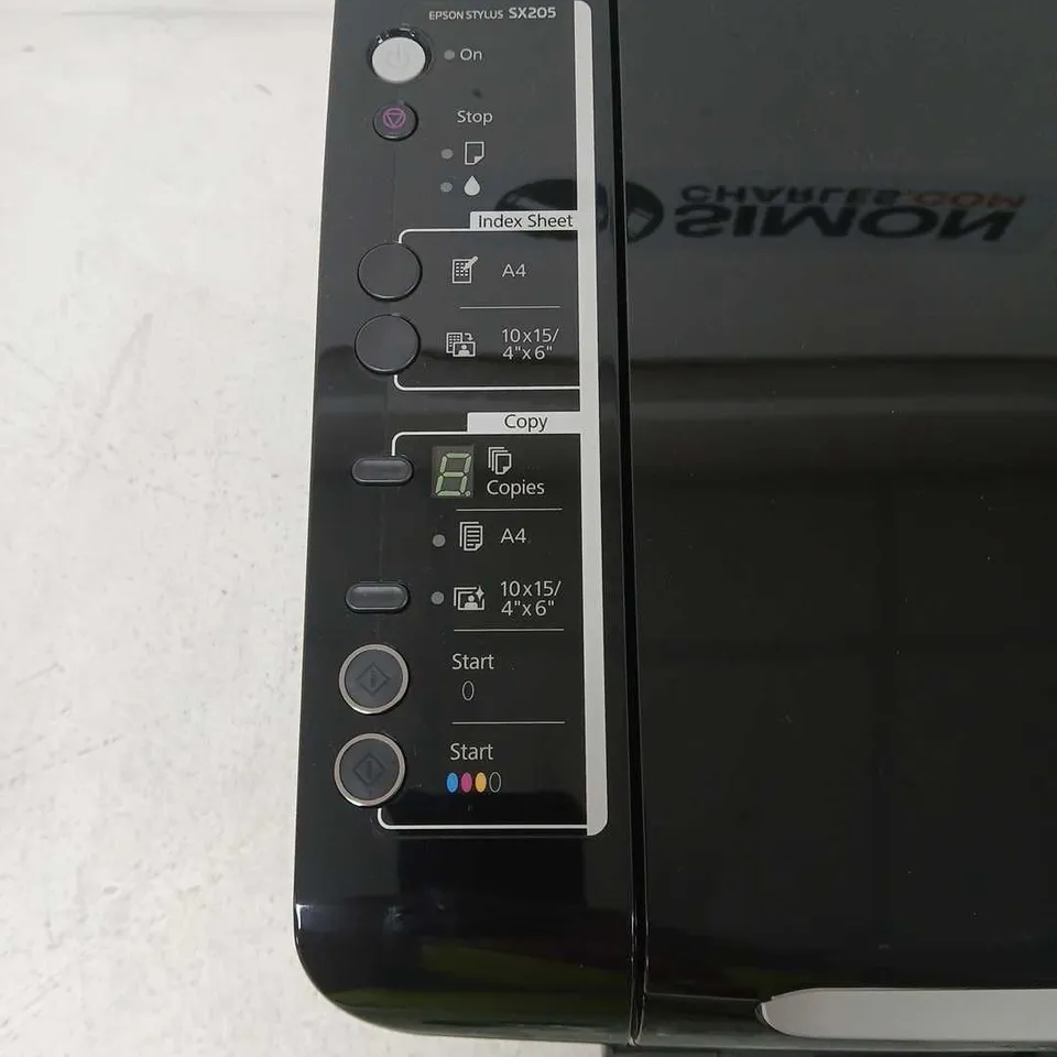 EPSON STYLUS SX205 COLOUR INKJET PRINTER