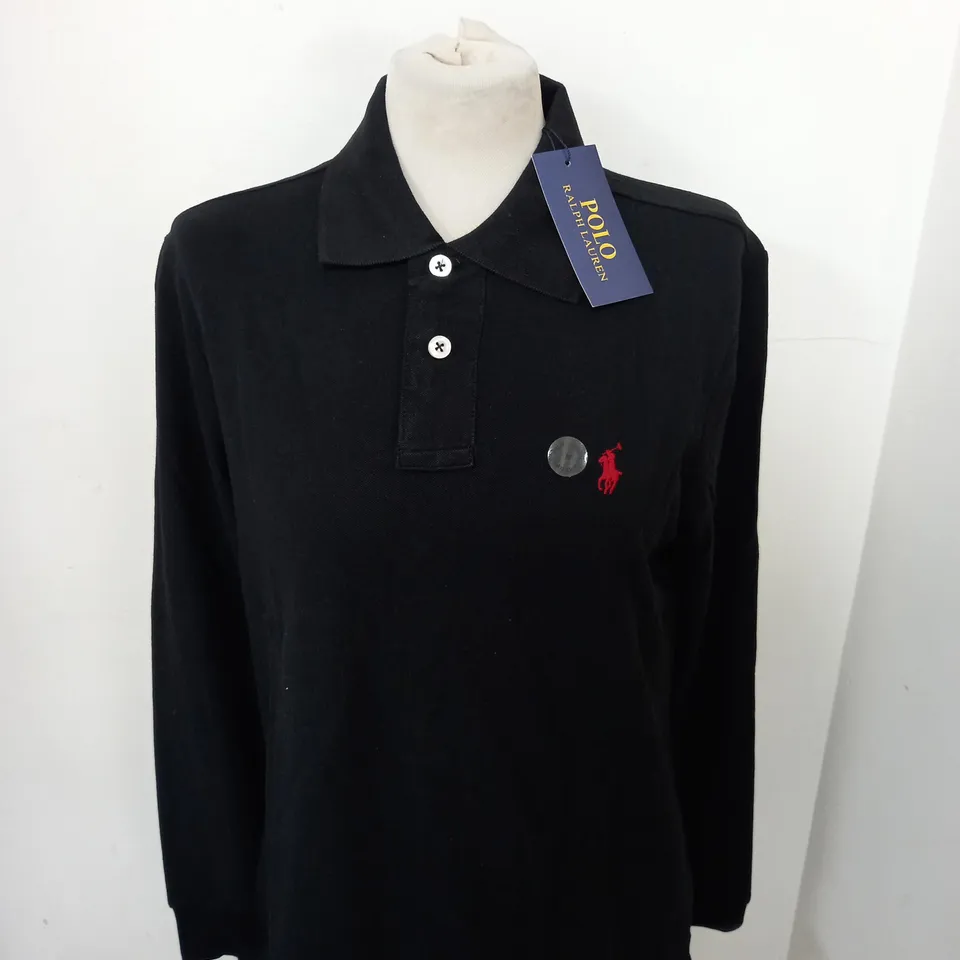POLO RALPH LAUREN LONG SLEEVE POLO SHIRT SIZE M