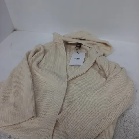 SEEKER'S CREAM RIBBED KNIT CARDIGAN (SEEKER'S TAG ATTACHED) – WOMEN'S KNITWEAR