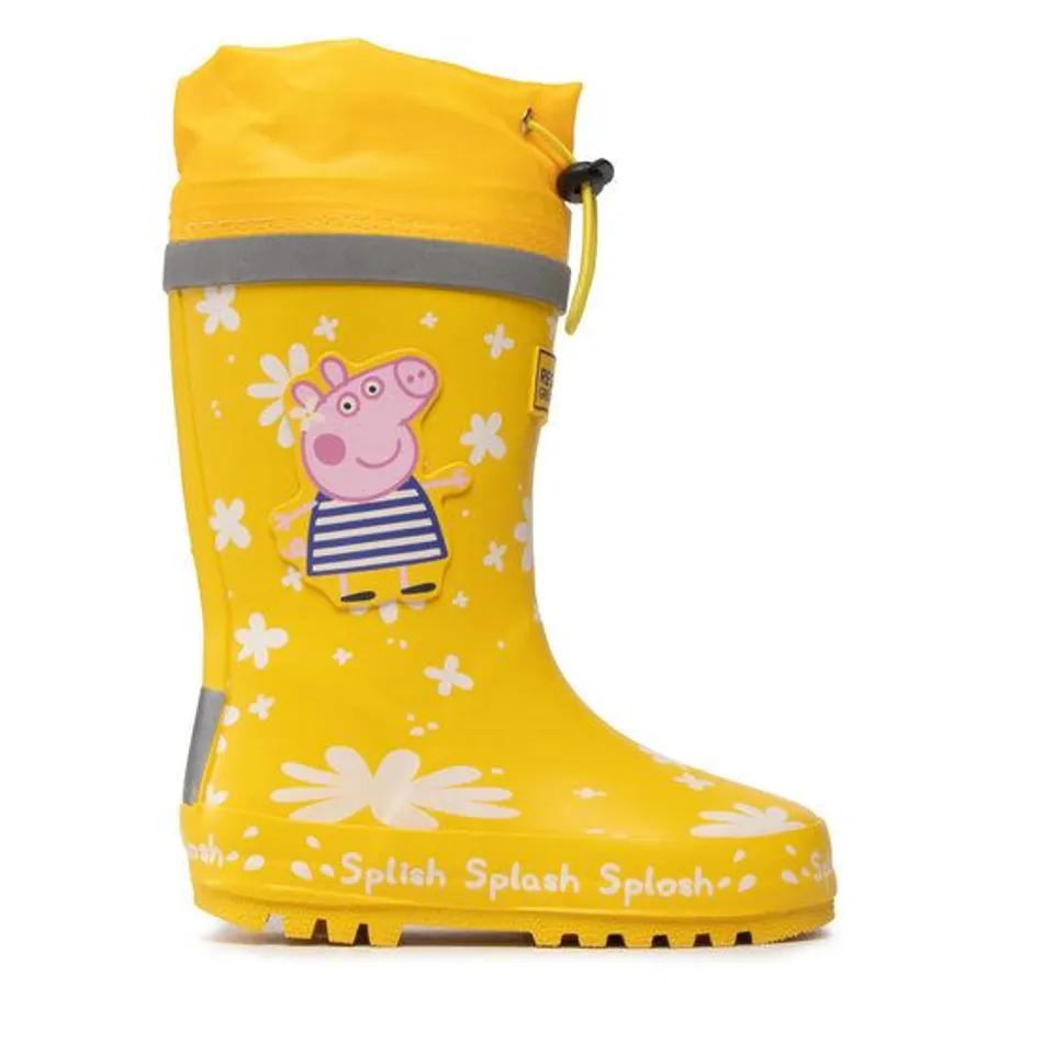 REGATTA BABY RAIN BOOTS PEPPA PIG YELLOW SIZE CHILDS 12
