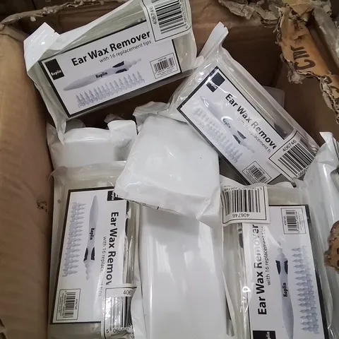 BOX CONTAINING LARGE AMOUNT OF BRAND NEW KEPLIN EAR WAX REMOVAL KITS
