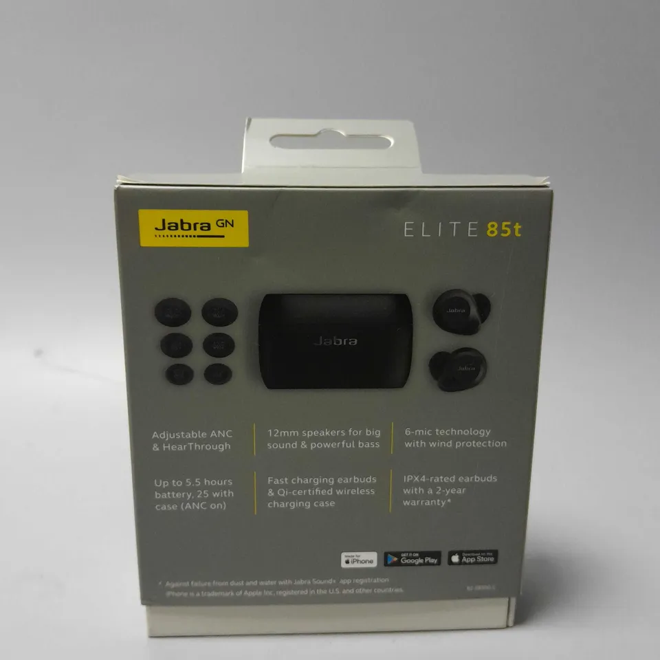 BRAND NEW BOXED JABRA ELITE 85T ACTIVE NOISE CANCELLING WIRELESS EARPHONES 