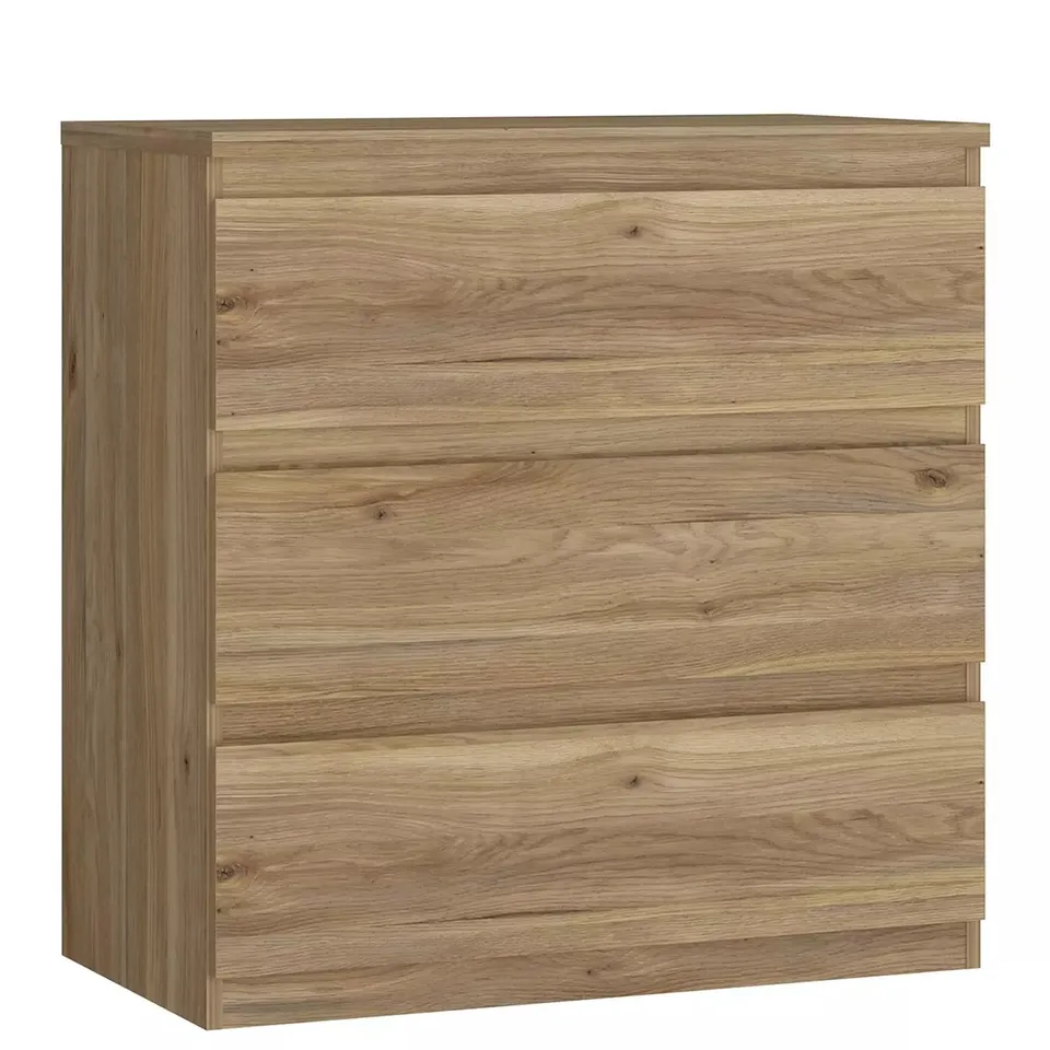 LISSON CHEST OF 3 DRAWERS - NEW OAK - COLLECTION ONLY