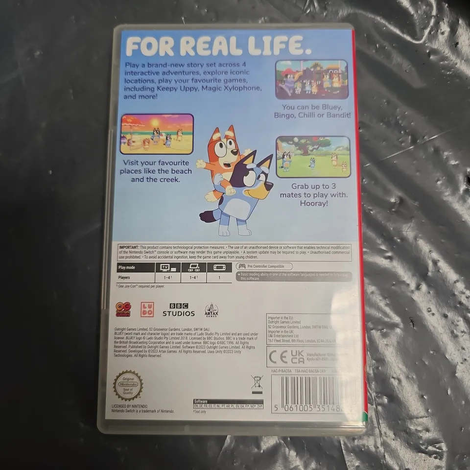 BLUEY'S THE VIDEOGAME – NINTENDO SWITCH (CARTRIDGE)
