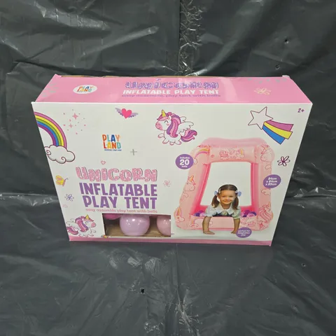 BOXED PLAYLAND UNICORN INFLATABLE PLAY TENT 