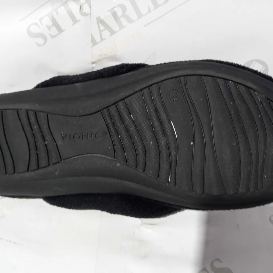 VIONIC LYDIA SLIPPERS IN BLACK UK SIZE 5.5