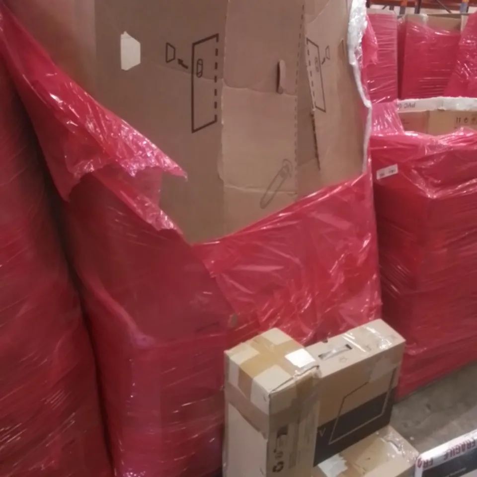 PALLET OF ASSORTED HOUSEHOLD GOODS AND FURNITURE TO INCLUDE; EUARY AIRFRYER, 17INCH LED TV, LED PANEL LIGHT ETC 