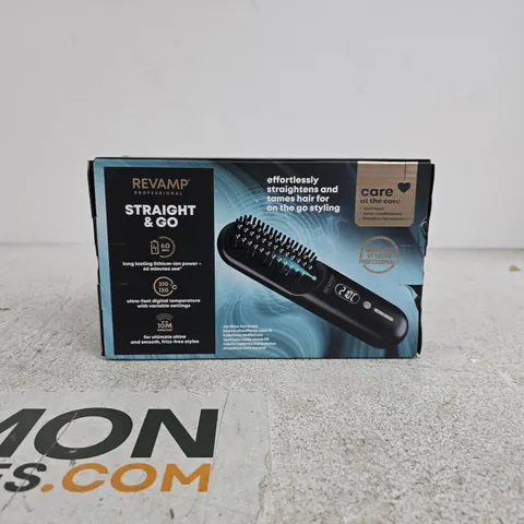 REVAMP STRAIGHT AND GO CORDLESS HOT BRUSH