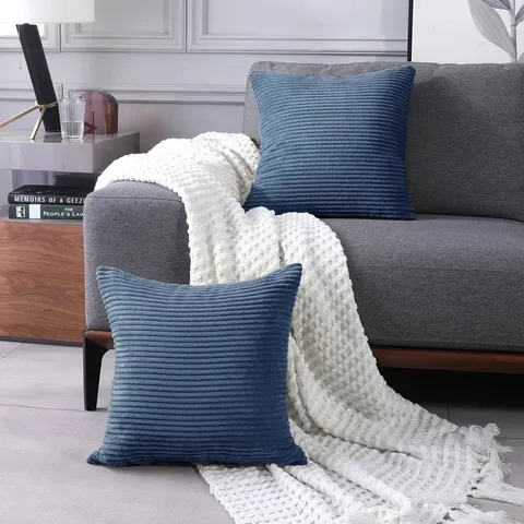 ELLEXUS SCATTER CUSHION COVER NAVY BLUE