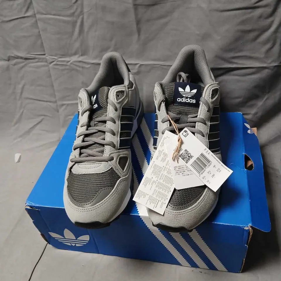 ADIDAS ZX 750 SNEAKERS – GREY/BLUE, US 10 (MEN)