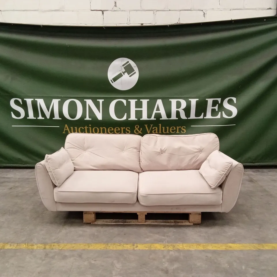 PAULO FABRIC 3 SEATER SOFA - NATURAL RRP £699