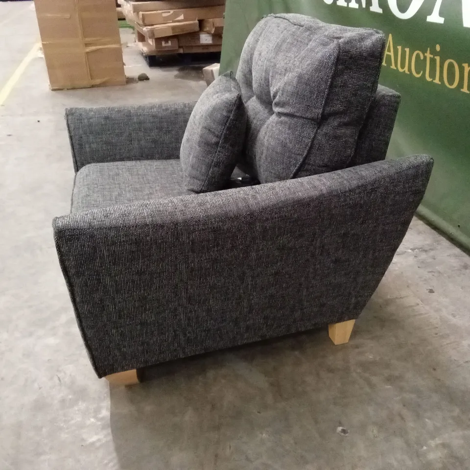 HALSTOW FABRIC ARMCHAIR - CHARCOAL RRP £649