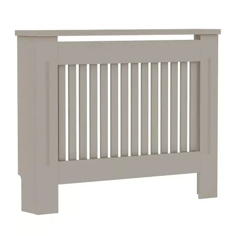 BOXED NEO MEDIUM GREY DECORATIVE WOODEN RADIATOR COVER (1 BOX)