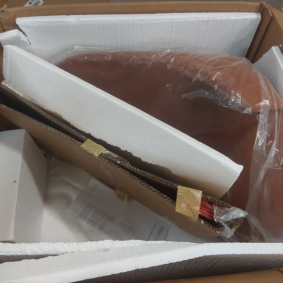 BOXED RICCO DINING CHAIR, BURNT ORANGE CLASSIC VELVET & BLACK STEEL (1 BOX)