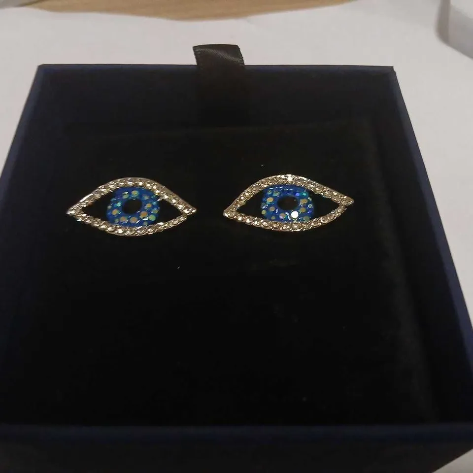 BUTLER AND WILSON CRYSTAL EYE STUD EARRINGS