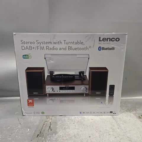 BOXED LENCO MC-160WD STEREO SYSTEM TURNTABLE