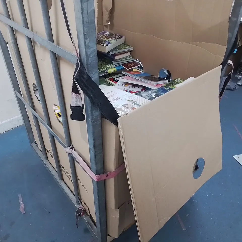 LARGE QUANTITY OF ASSORTED BOOKS TO INCLUDE NOVELS, COOKBOOKS, REFRENCE TEXTS AND KIDS BOOKS