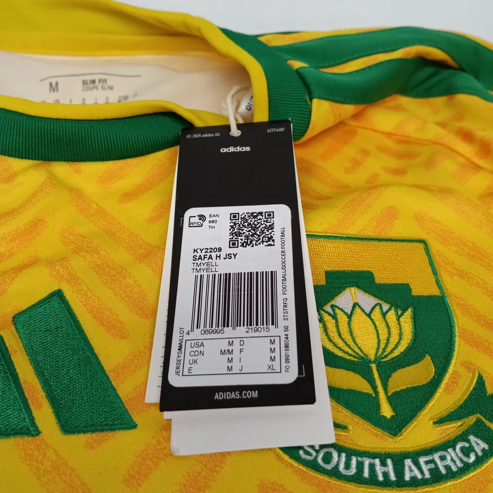 ADIDAS SOUTH AFRICA NATIONAL FOOTBALL JERSEY UK MEDIUM TAGGED