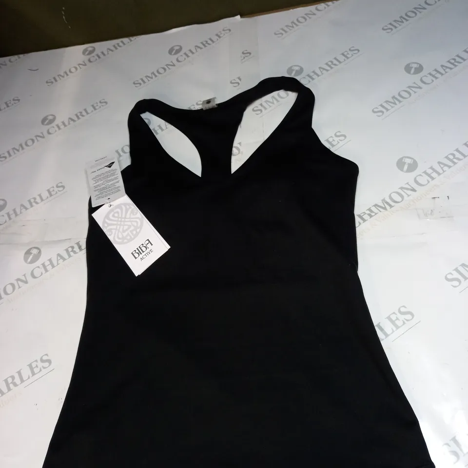 BIBA ACTIVE TANK TOP IN BLACK - 10 (S)