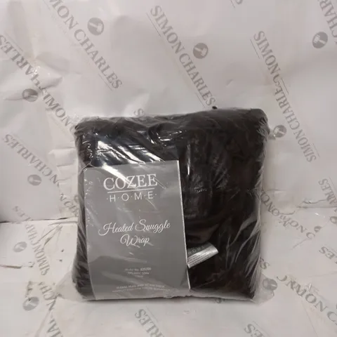 BOXED COZEE HOME FAUX FUR HEATED THROW, CHOCOLATE